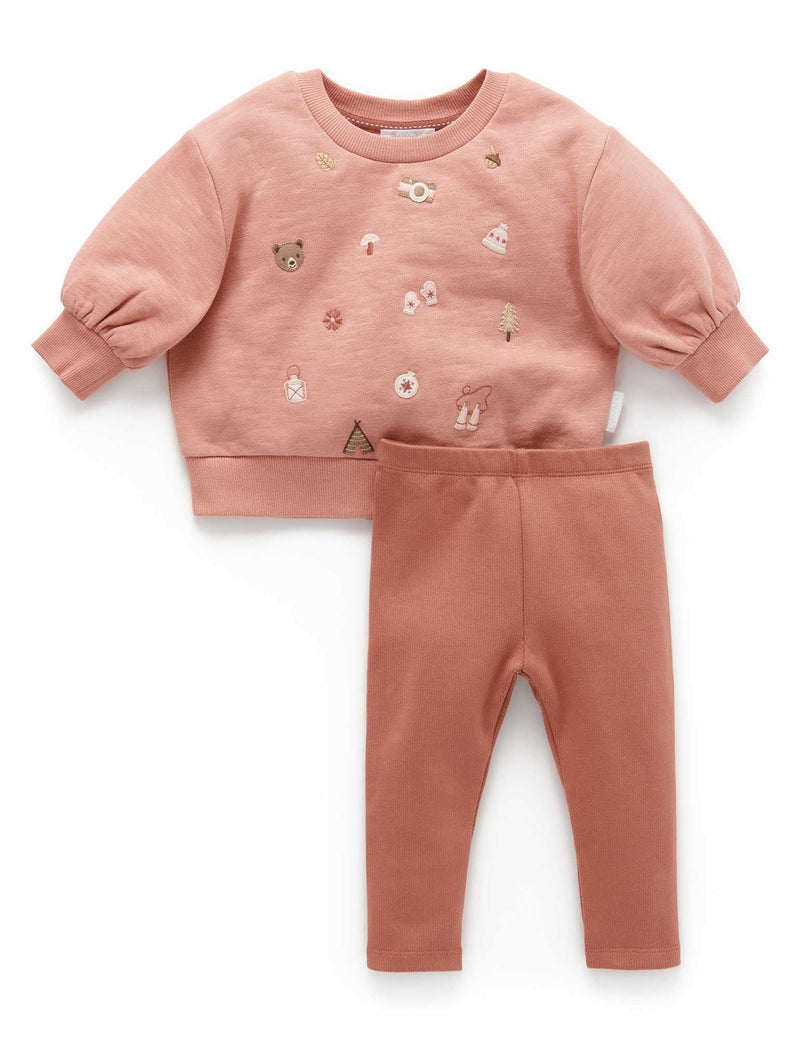 Windcheater & legging set - Nectarine