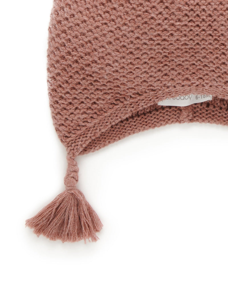 Pom Pom Hat - Prune Melange