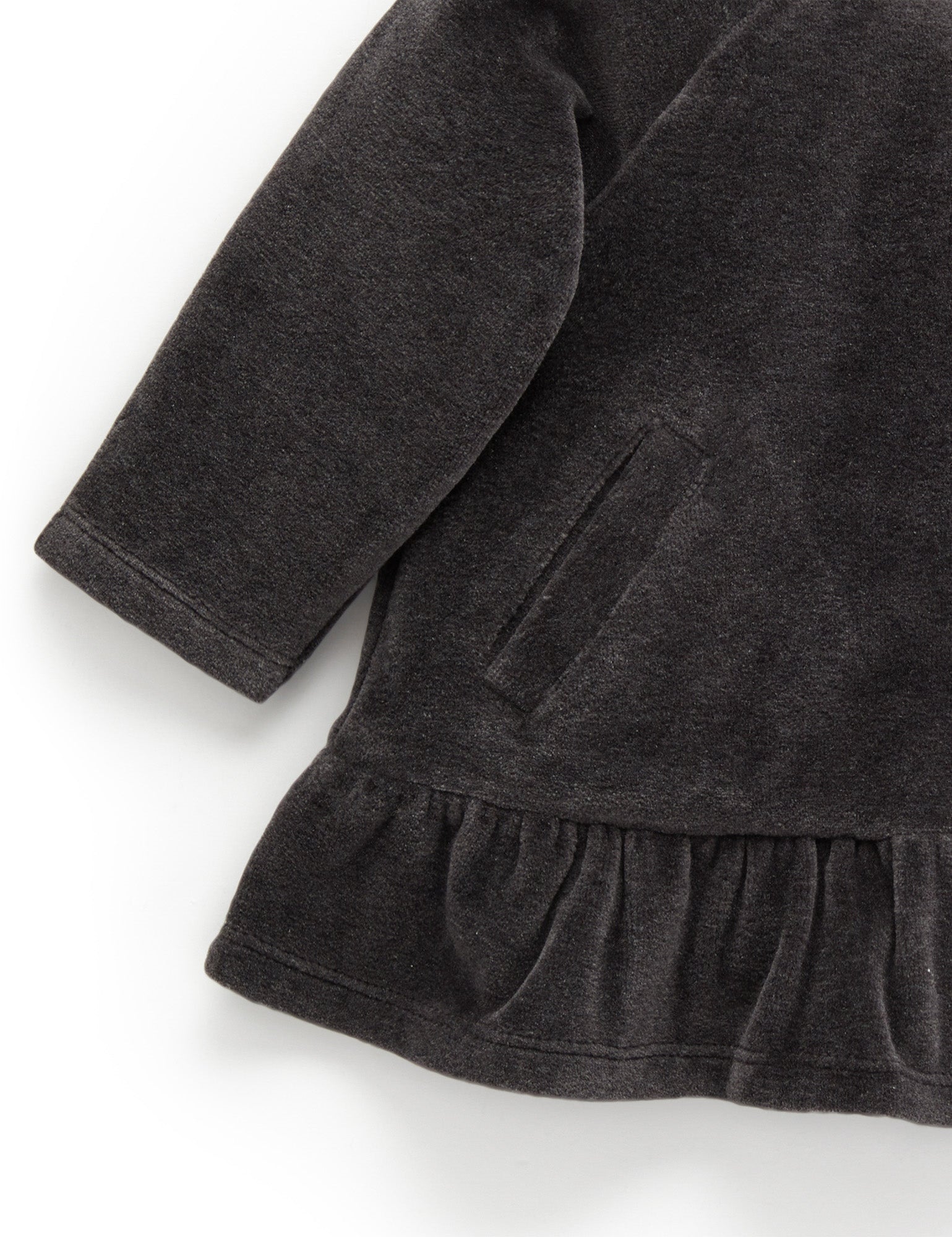 Velour Jacket - Charcoal Melange