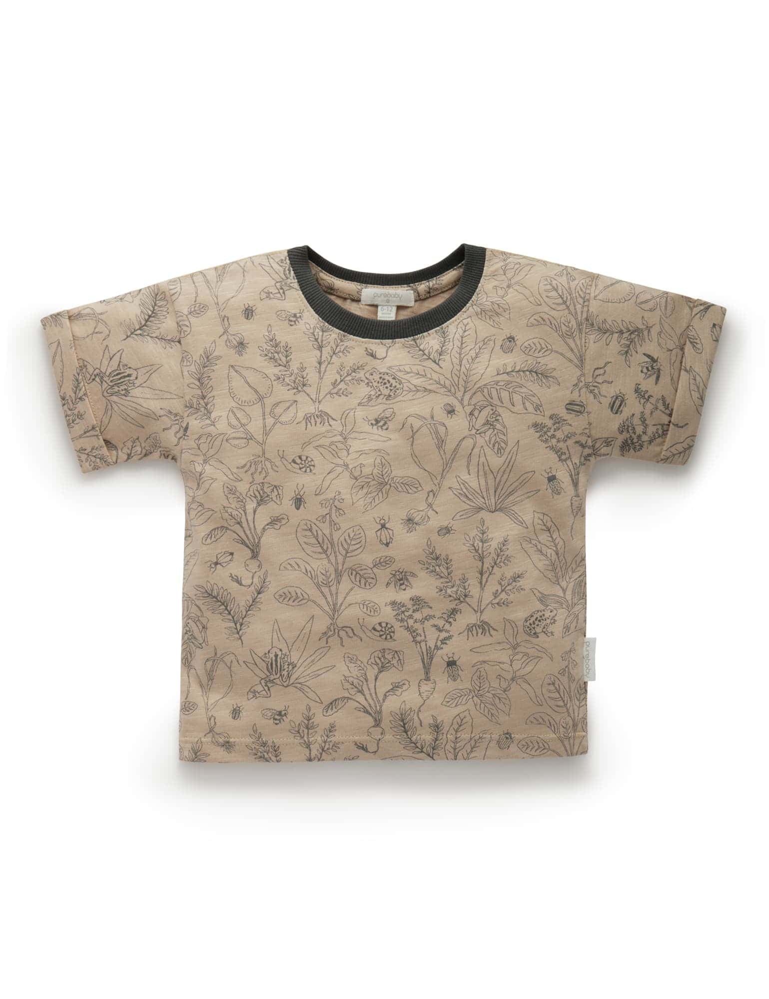 Hidden Bugs Relaxed T Shirt - Overgrown Garden Print