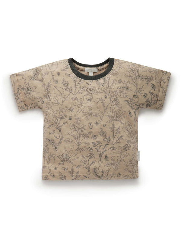 Hidden Bugs Relaxed T Shirt - Overgrown Garden Print