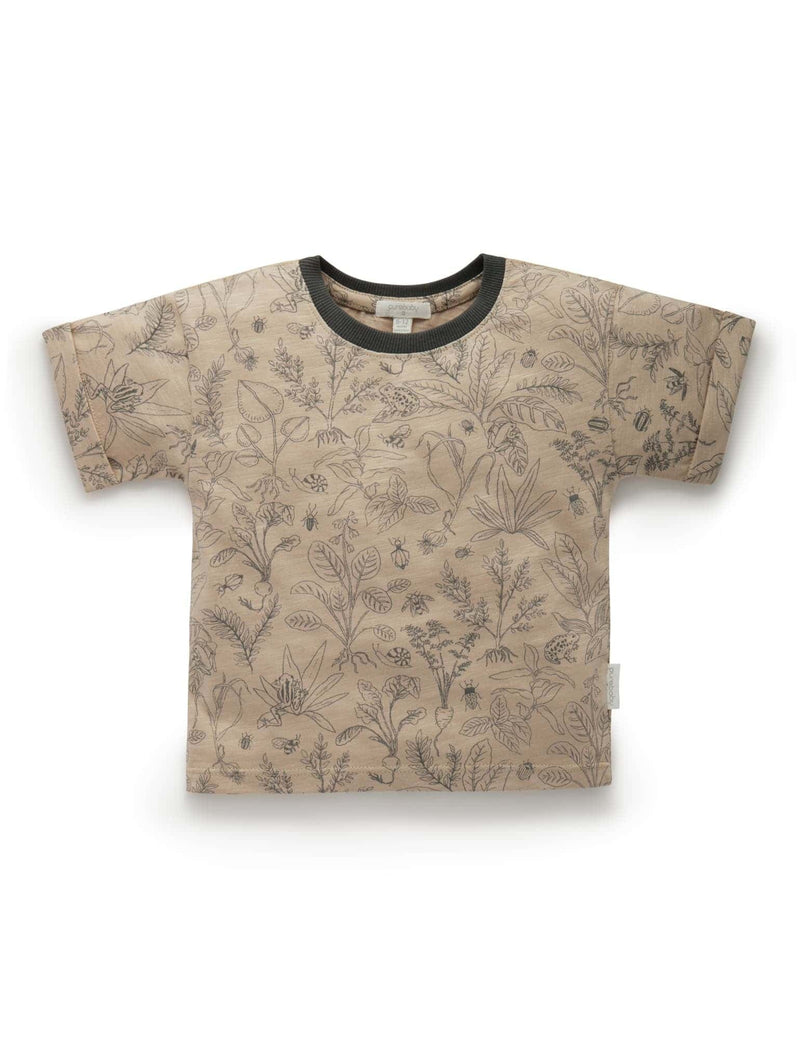 Hidden Bugs Relaxed T Shirt - Overgrown Garden Print