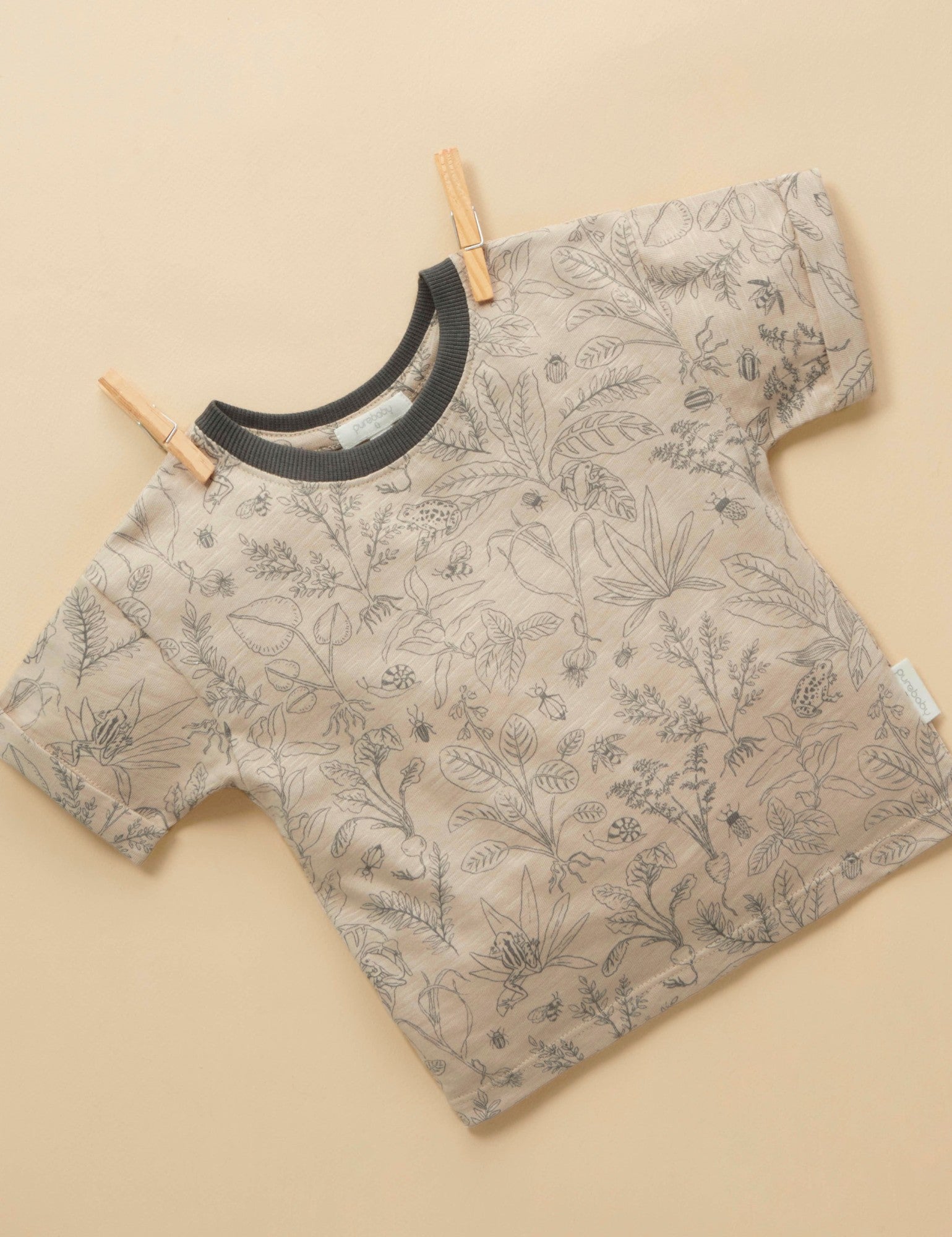 Hidden Bugs Relaxed T Shirt - Overgrown Garden Print