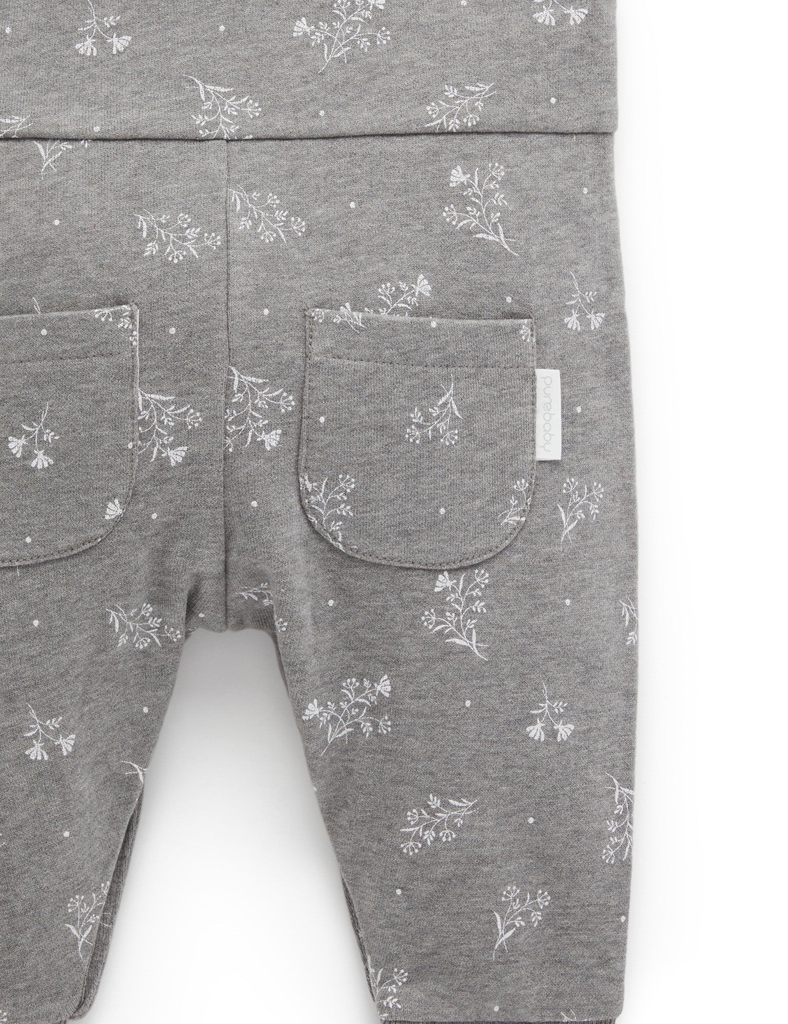 Cosy Fleece Overalls - Smoke Snow Drop Print