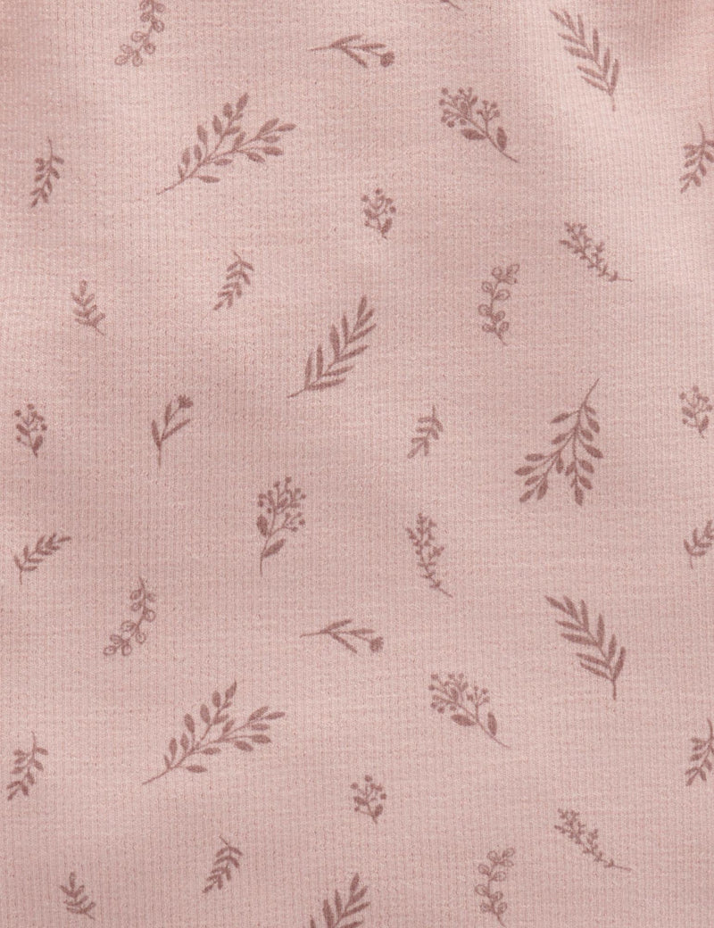 Thick Rib Top - Twig Print