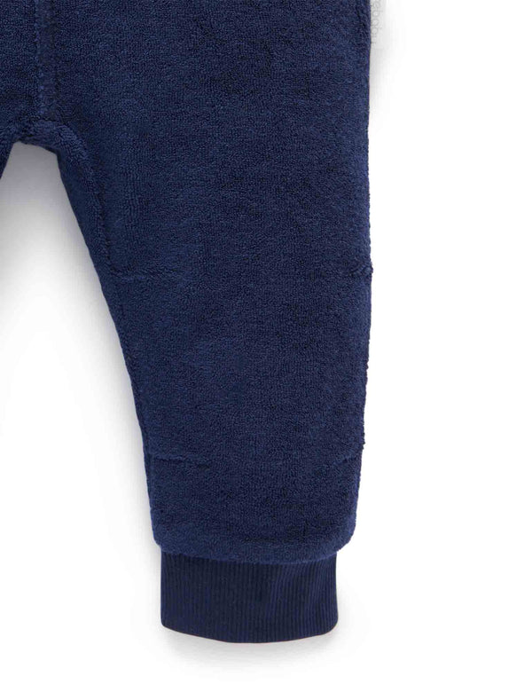 Slouchy Track Pants - Winter Navy
