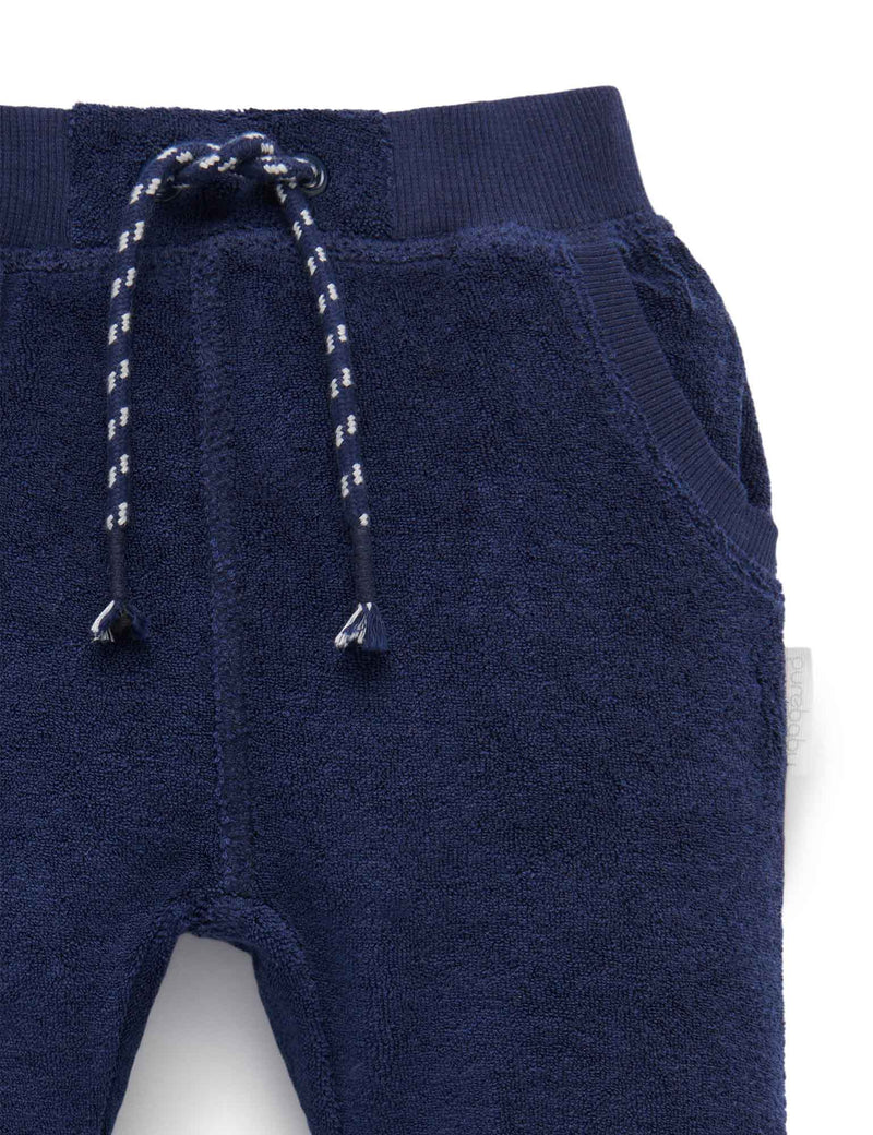 Slouchy Track Pants - Winter Navy