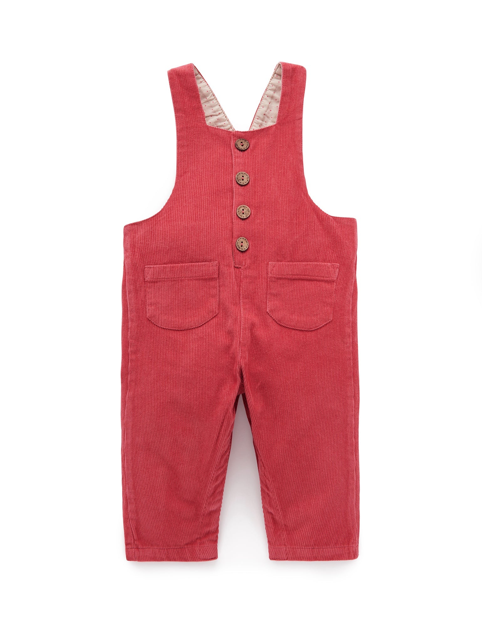 Woodland Corduroy Overall - Raspberry