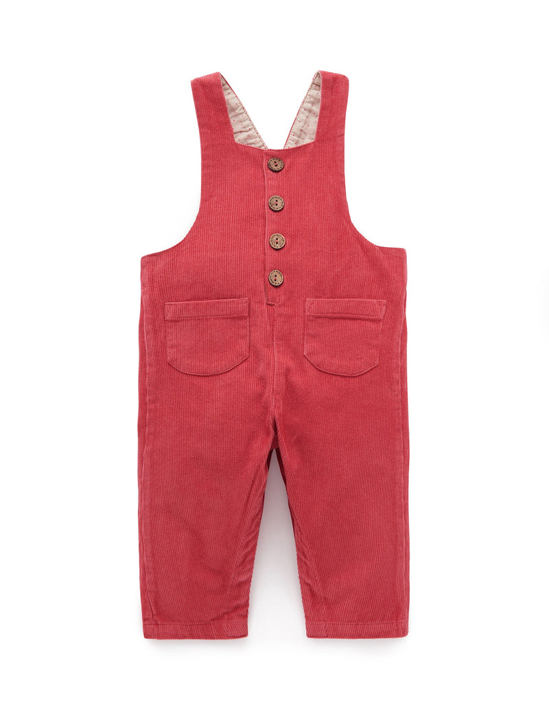 Woodland Corduroy Overall - Raspberry