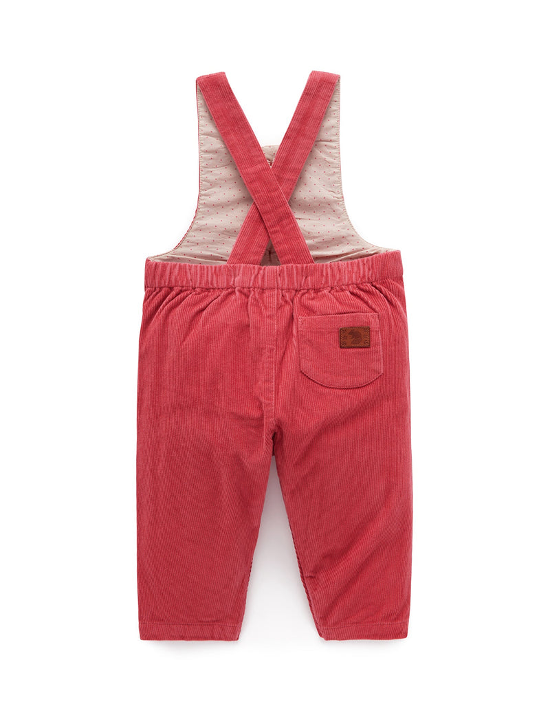 Woodland Corduroy Overall - Raspberry