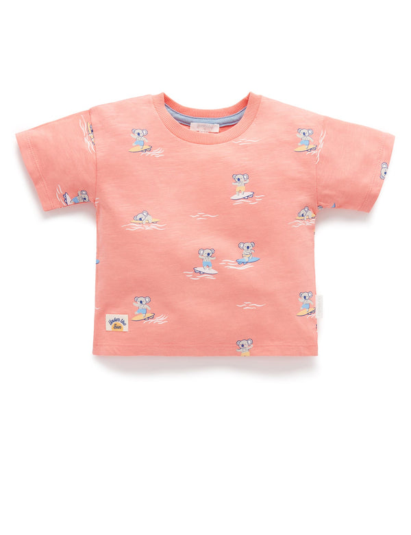 Surf Comp Relaxed Tee Shirt - Paddling Out Print