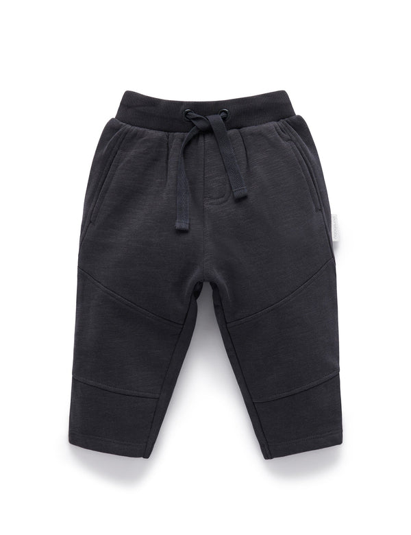 Panelled Track Pants - CHARCOAL