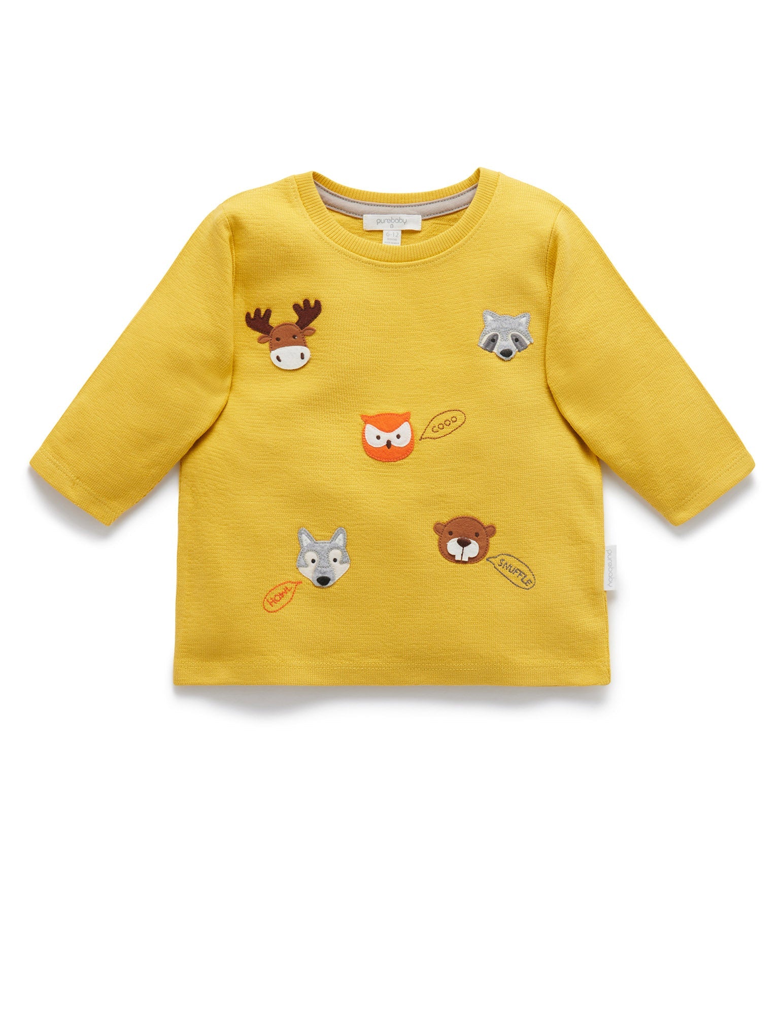 Animal Chatter Thick L/slv Tee - Autumn