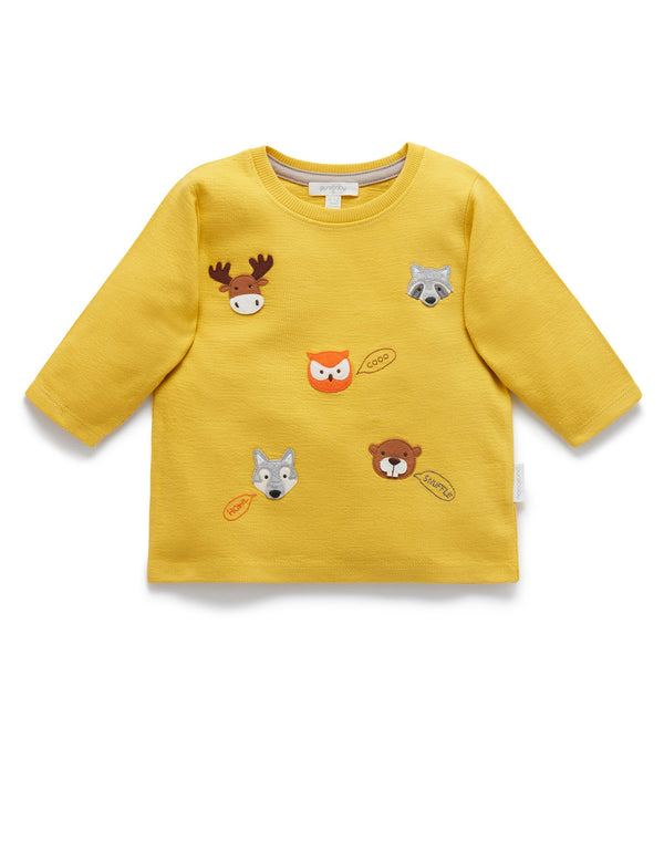 Animal Chatter Thick L/slv Tee - Autumn