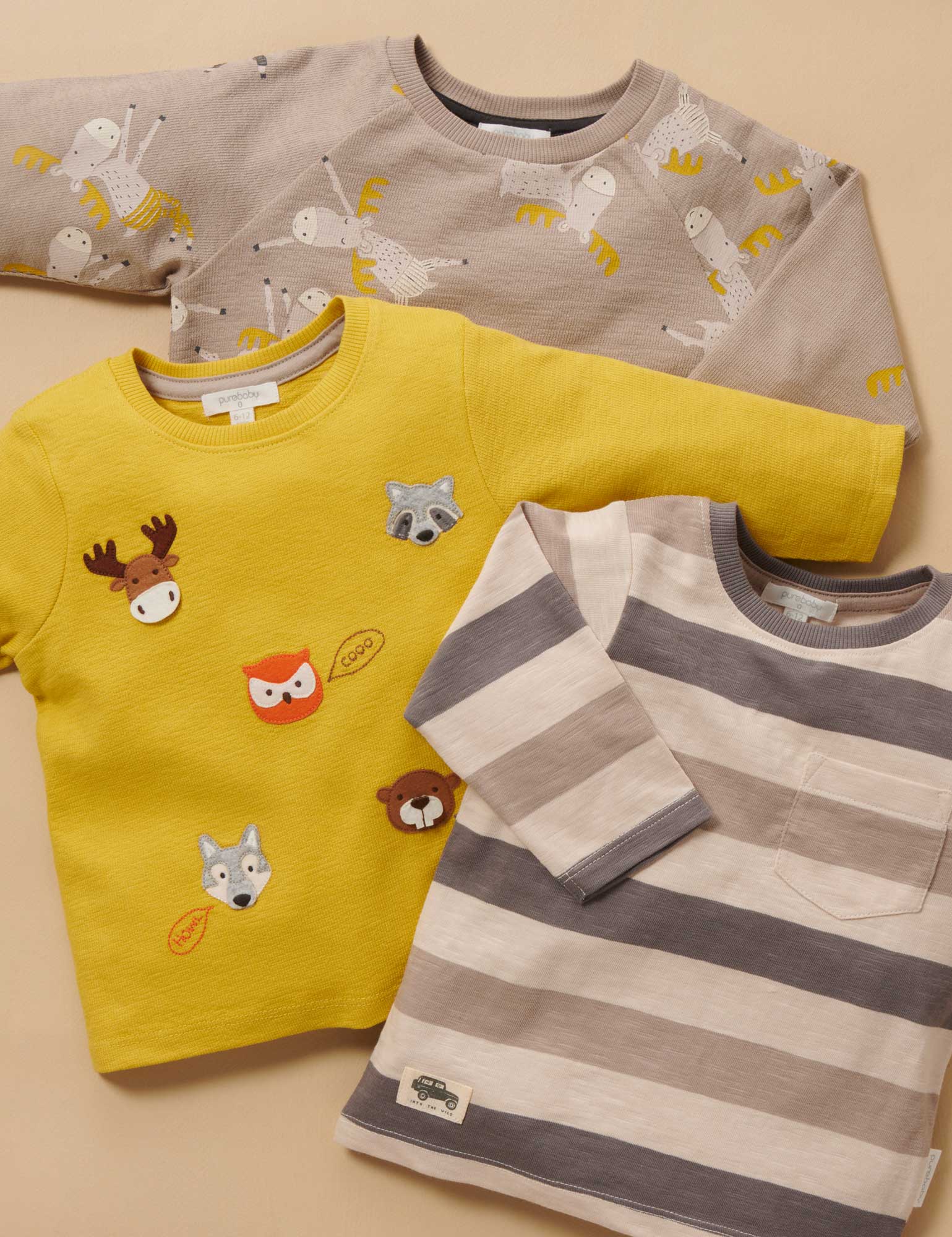 Animal Chatter Thick L/slv Tee - Autumn