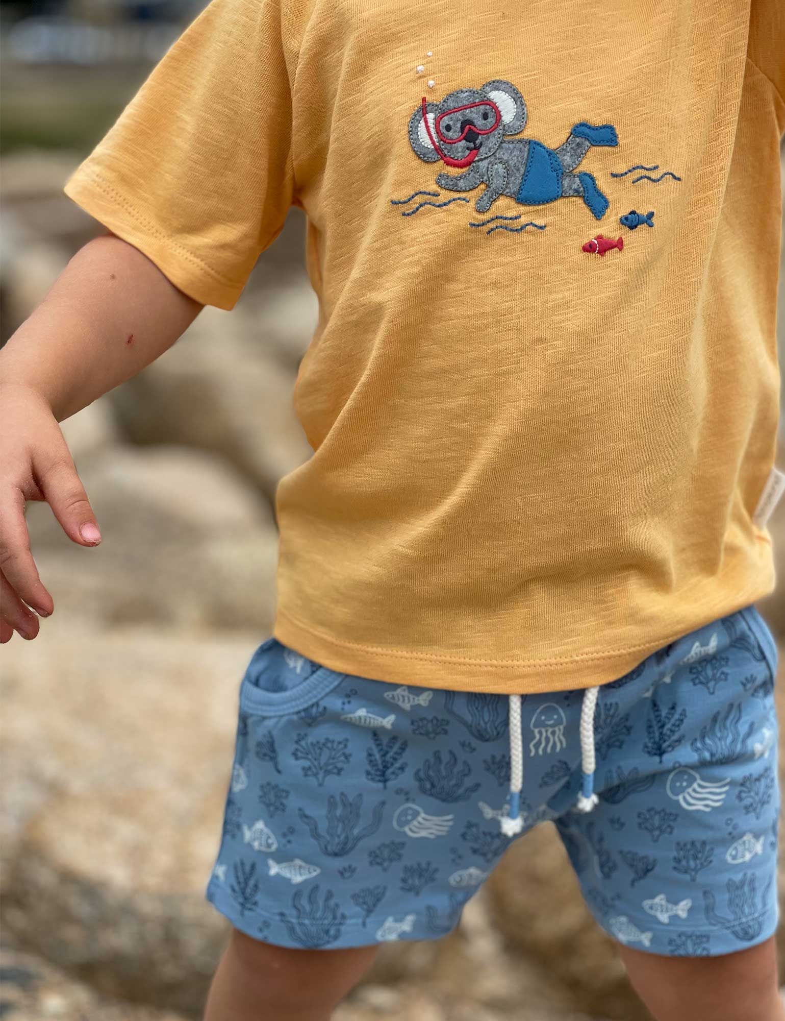 Snorkeling Relaxed Tee Shirt - Pineapple