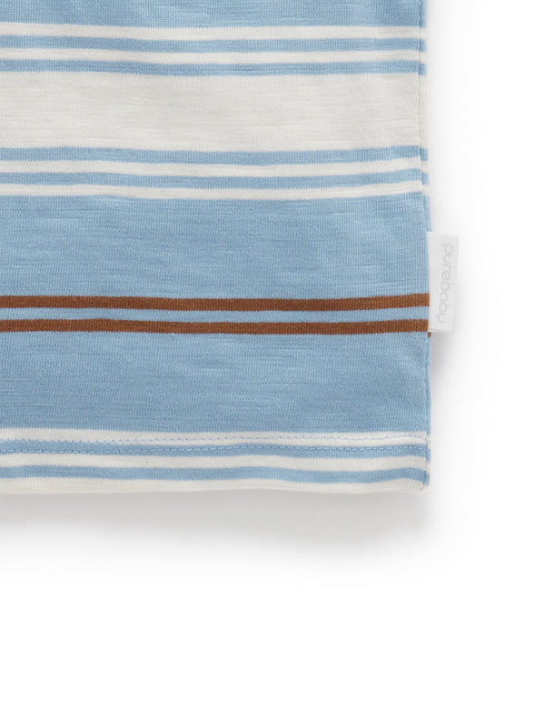 Striped Henley - Surf Stripe