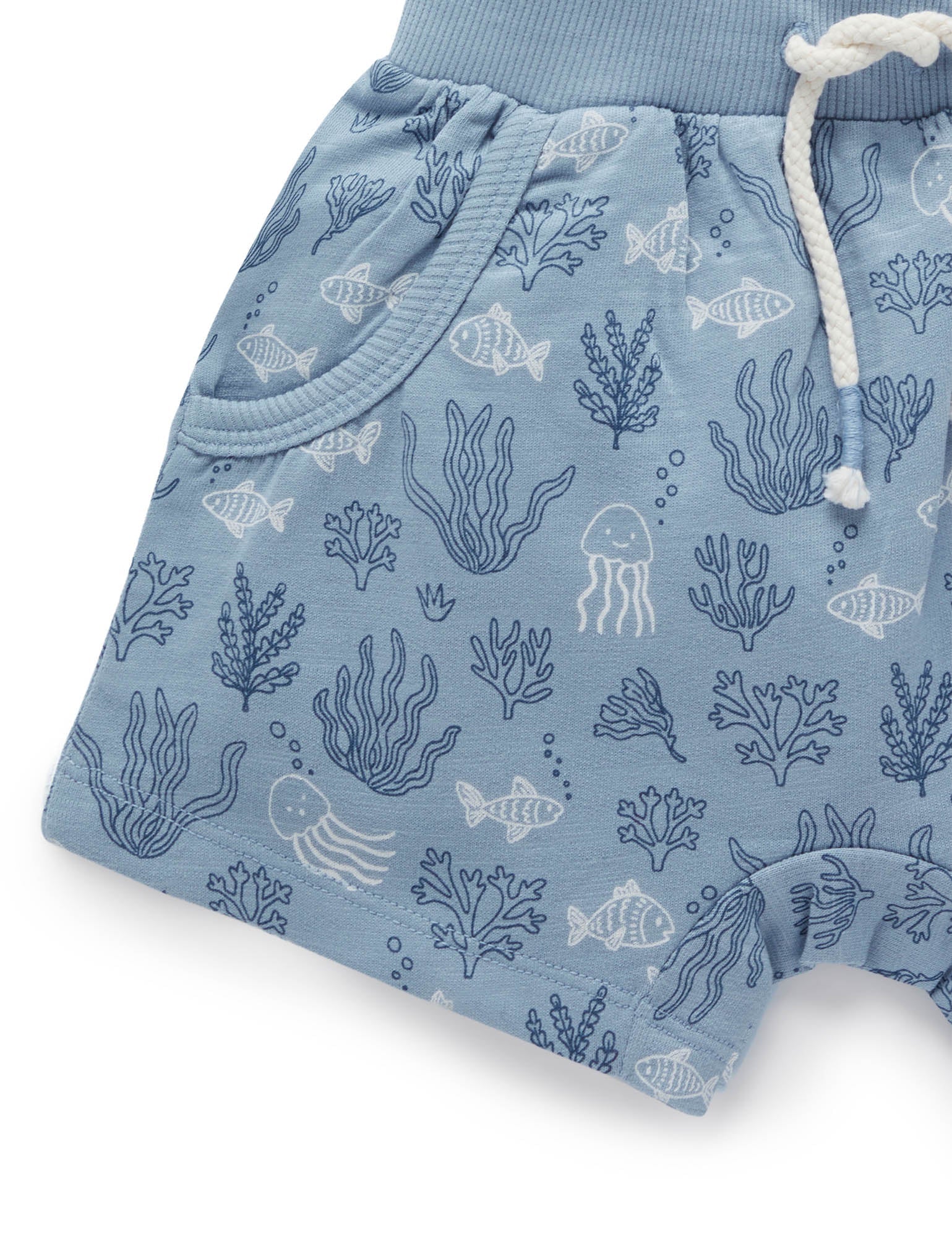 Slouchy Shorts - In the Deep Print