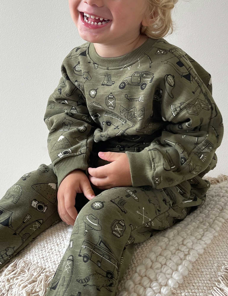 Wilderness Track Pant - Wilderness Print