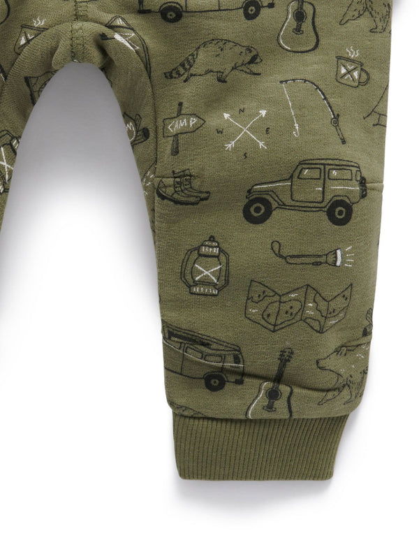 Wilderness Track Pant - Wilderness Print