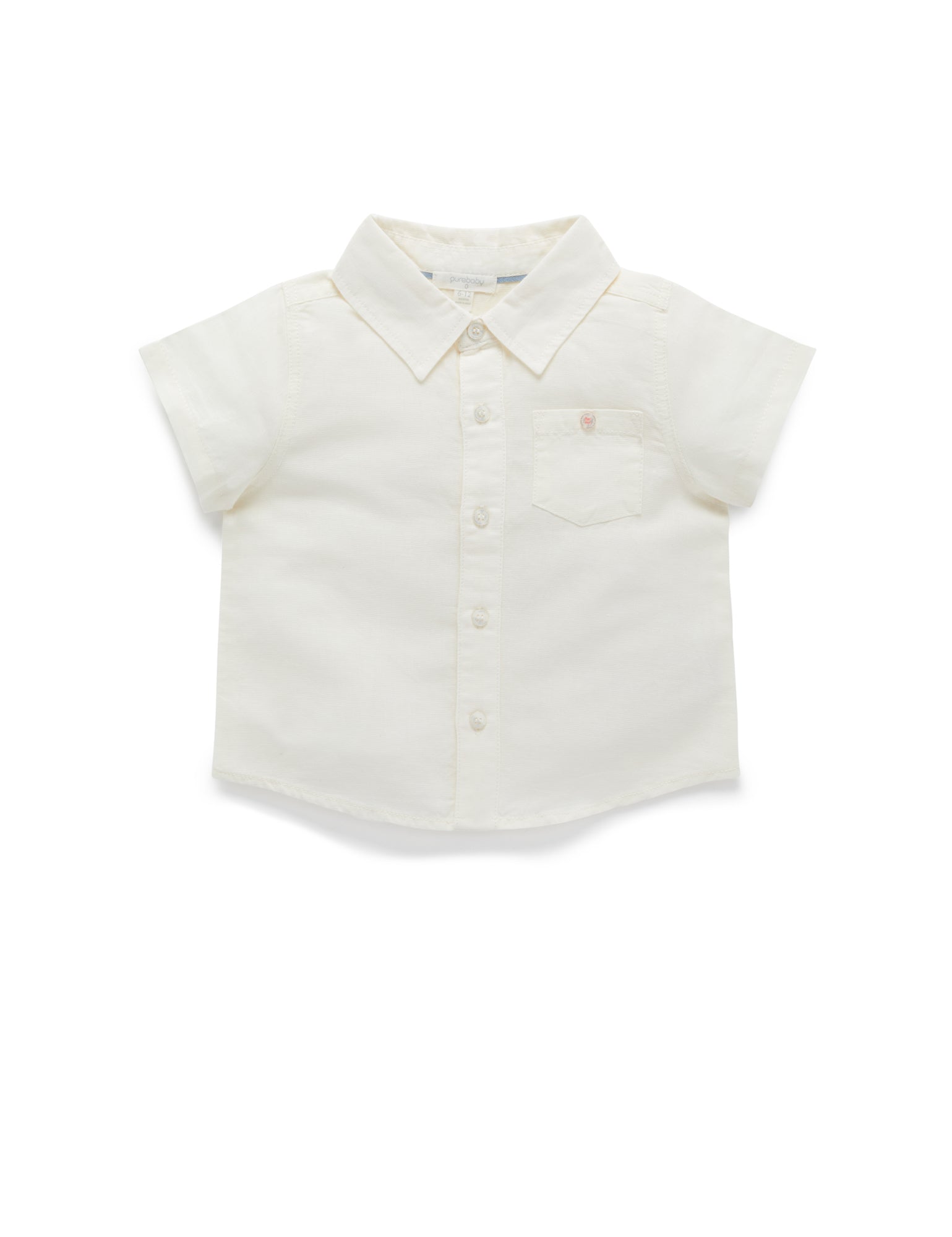 Linen Blend Shirt - Vintage Vanilla