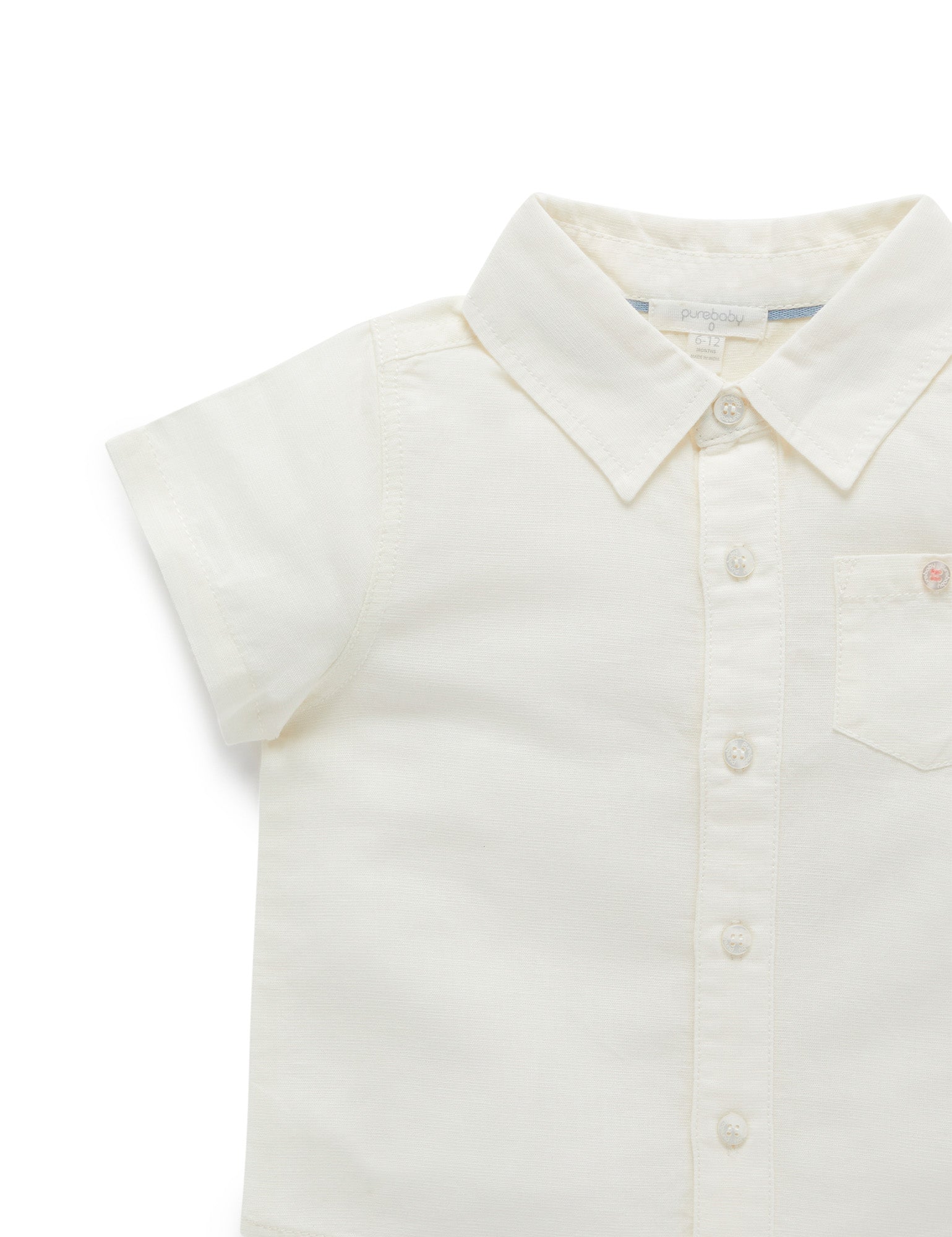 Linen Blend Shirt - Vintage Vanilla