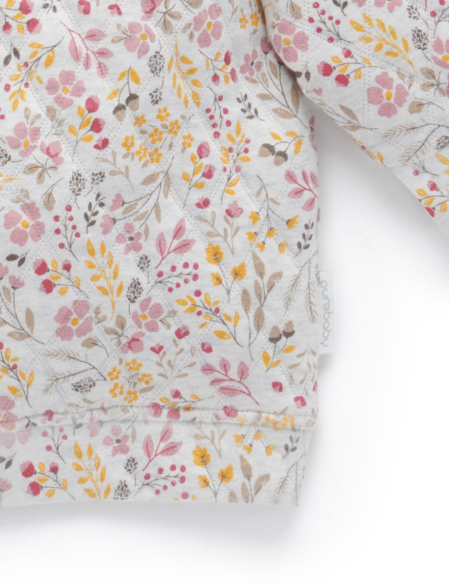 Quilted Windcheater - Winter floral pnt/Lavender mel