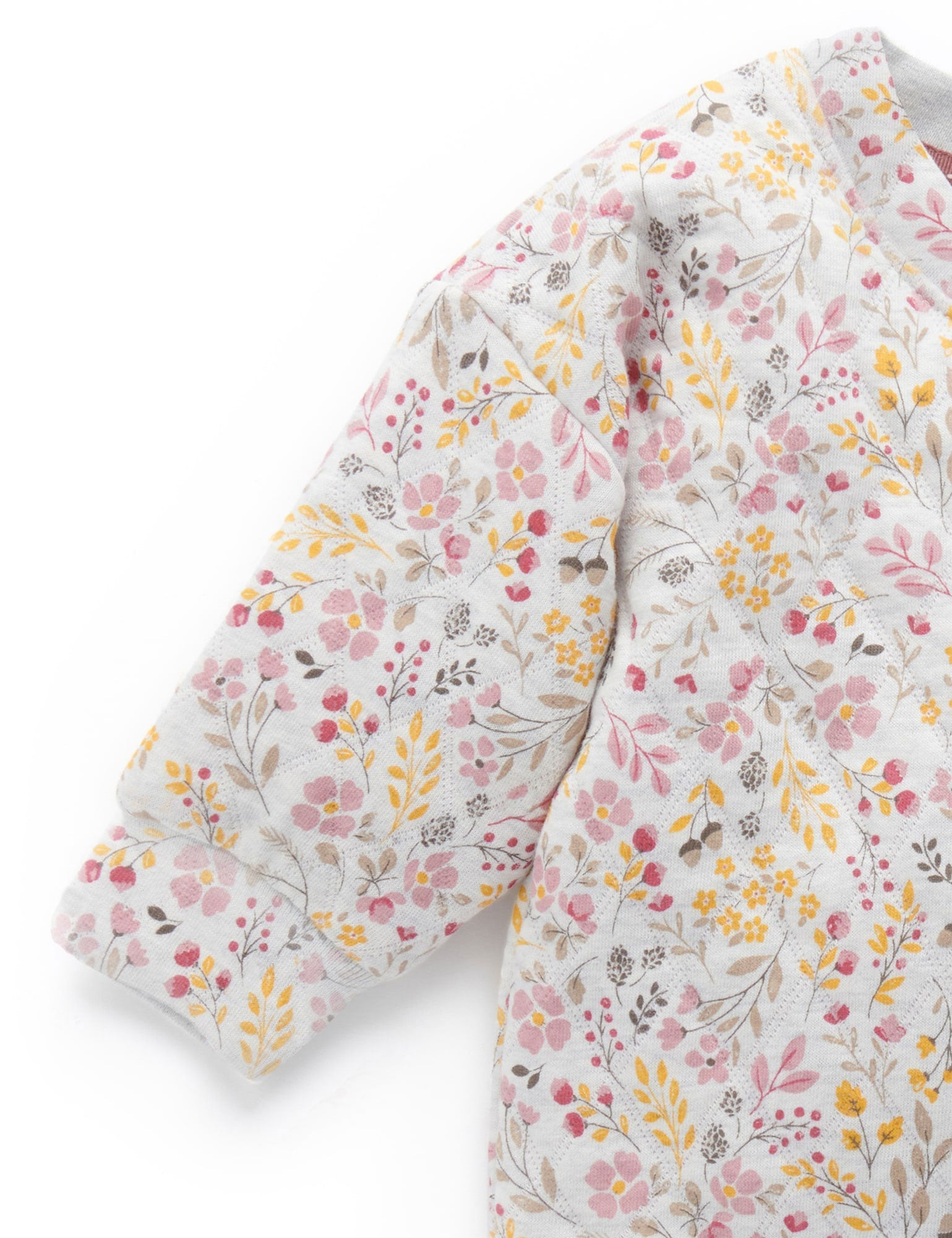 Quilted Windcheater - Winter floral pnt/Lavender mel