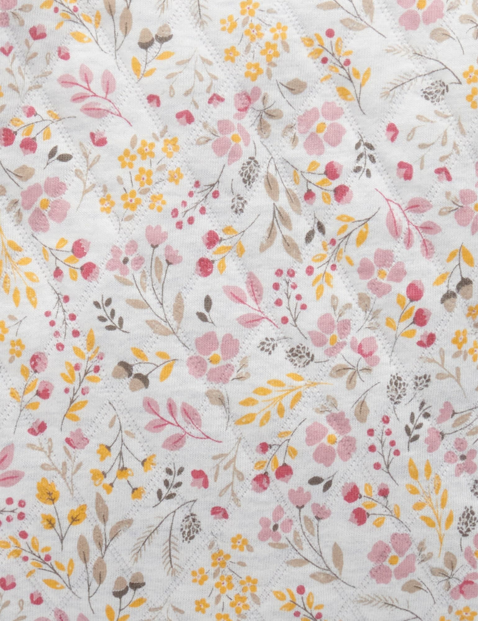 Quilted Windcheater - Winter floral pnt/Lavender mel