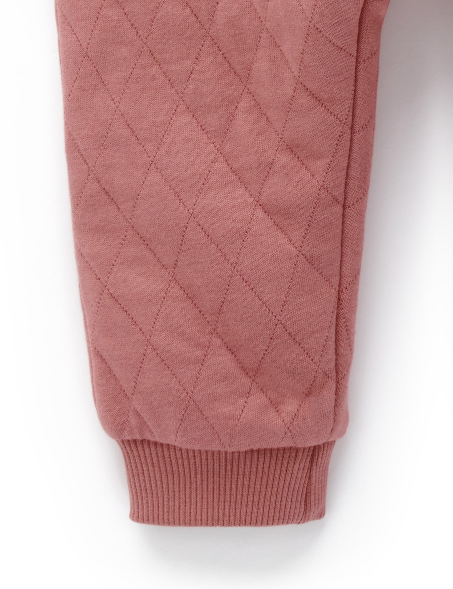 Quilted Track Pant - Plum
