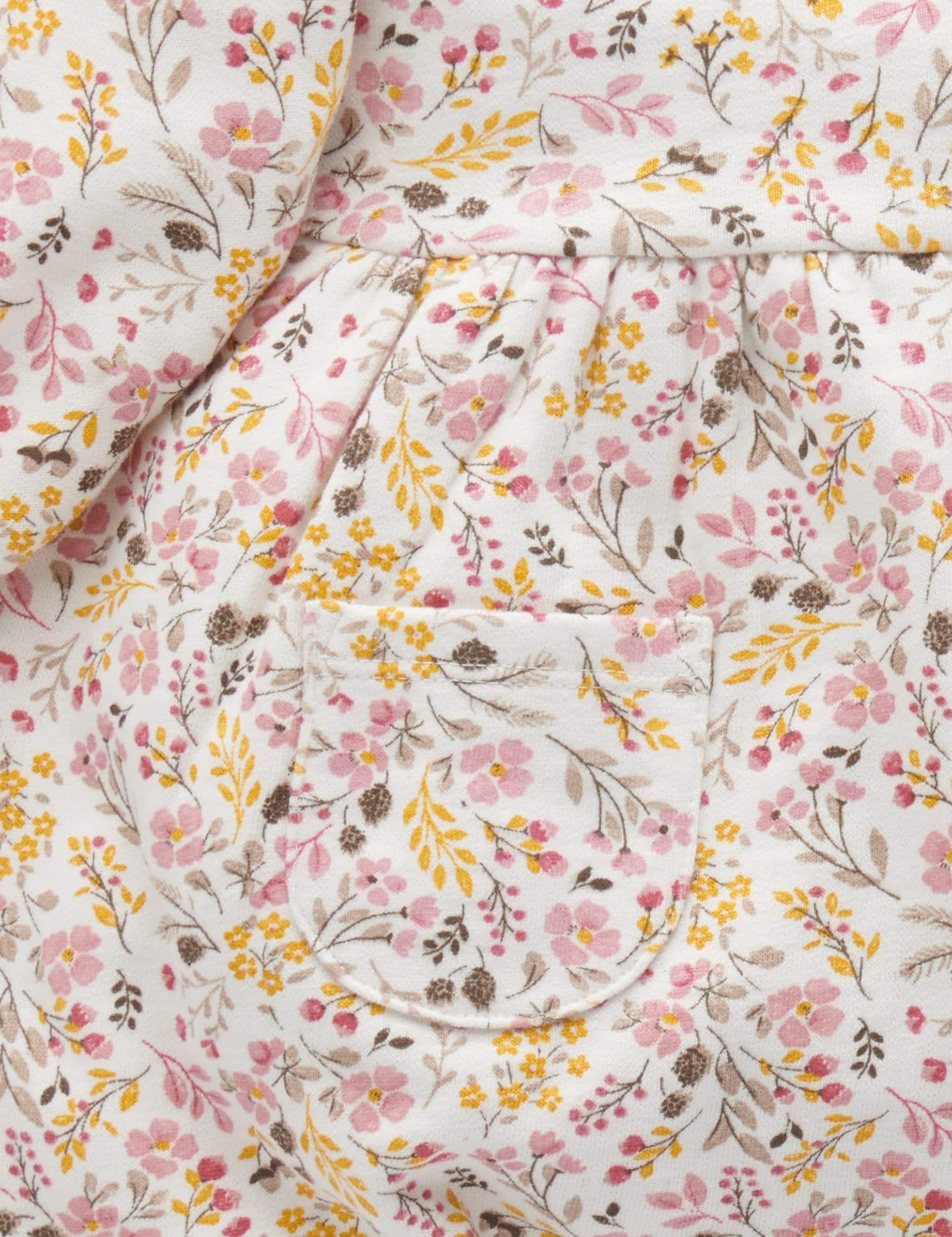 Fleece Dress - WINTER FLORAL PRINT