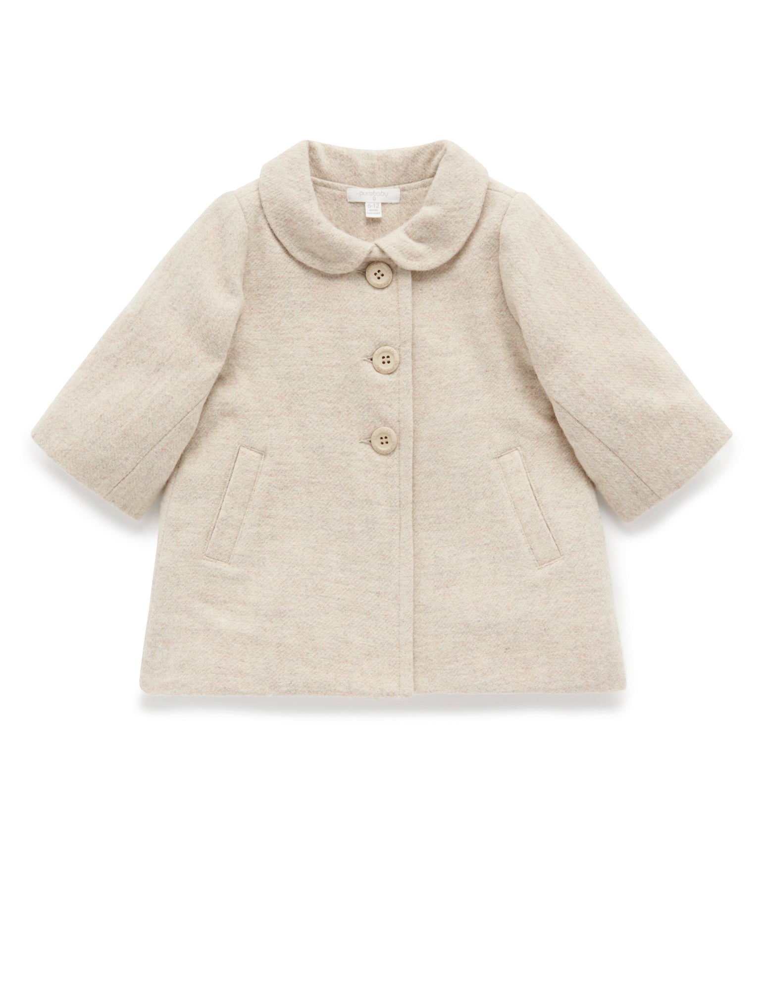 A-Line Princess Coat - ECRU MELANGE