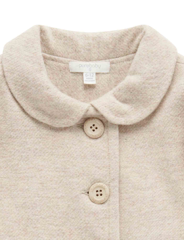 A-Line Princess Coat - ECRU MELANGE