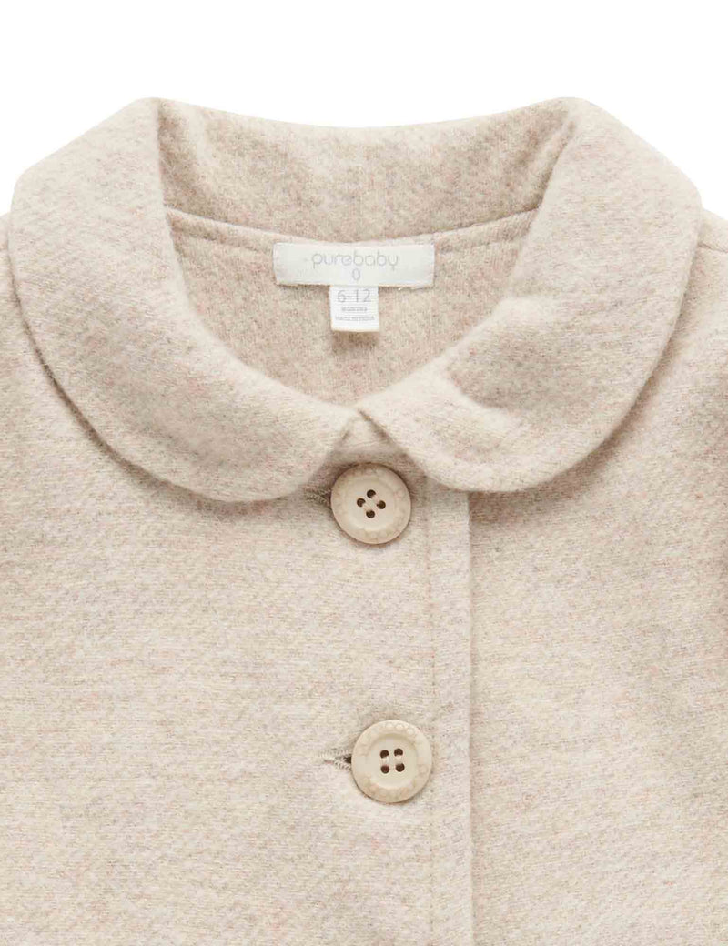 A-Line Princess Coat - ECRU MELANGE