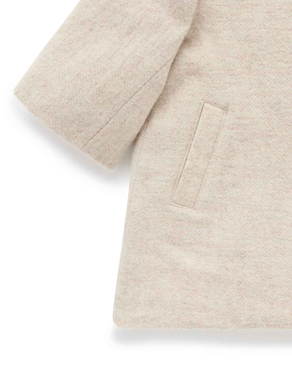 A-Line Princess Coat - ECRU MELANGE