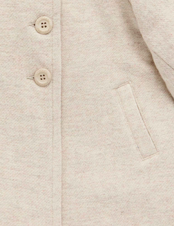 A-Line Princess Coat - ECRU MELANGE