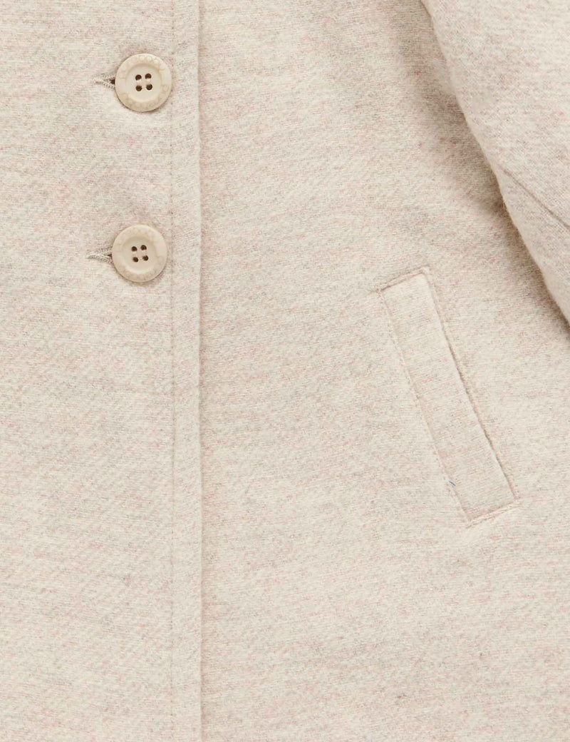 A-Line Princess Coat - ECRU MELANGE