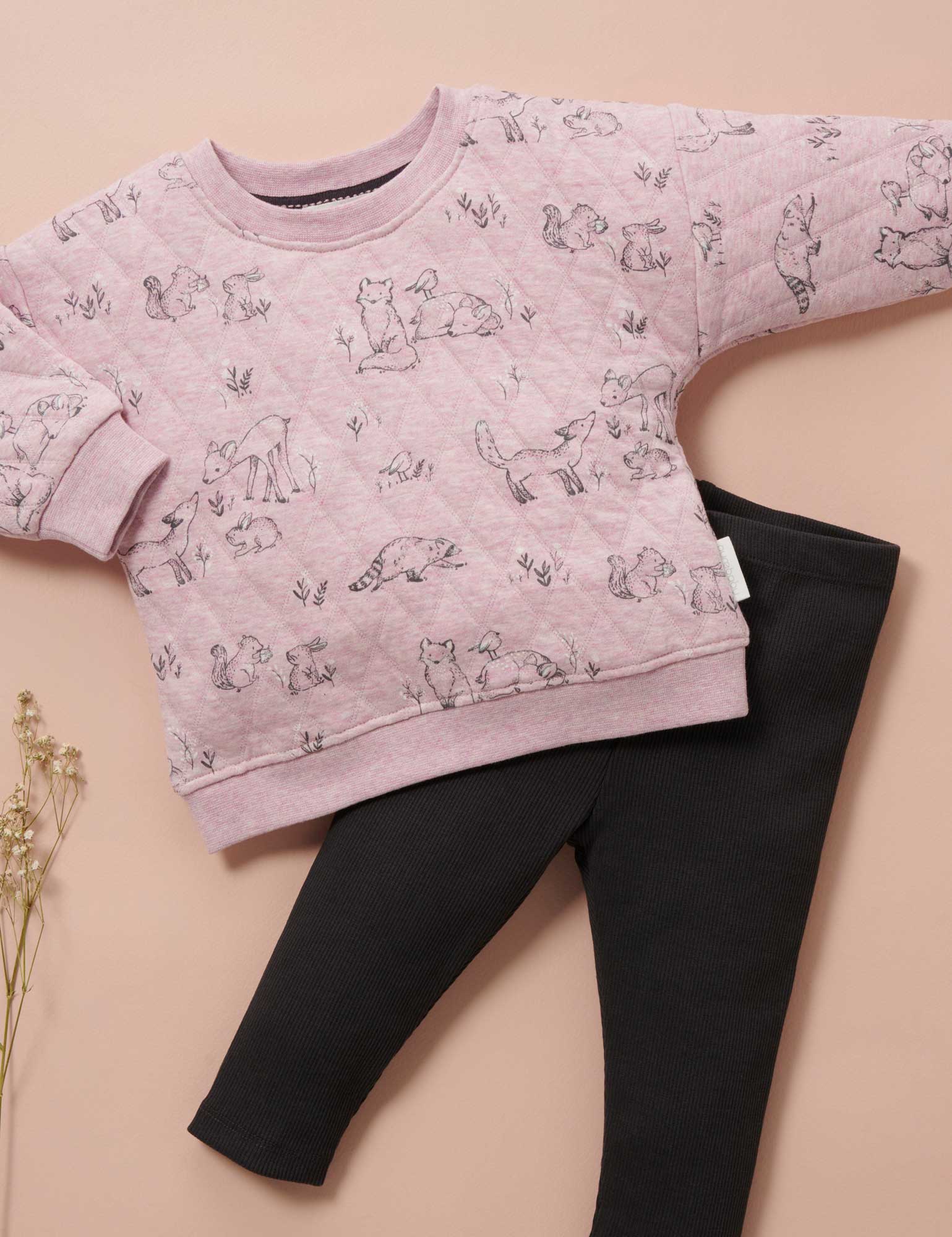 Windcheater & Legging Set - Forest Gathering Prt/Cloud mel