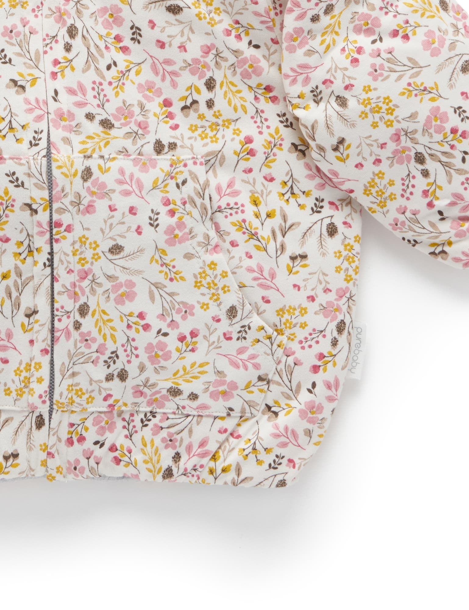 Reversible Quilted Jacket - WINTER FLORAL PRINT