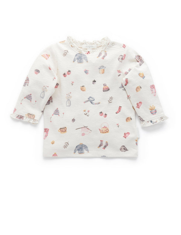 Thicker Layering Top - Cosy Things Print