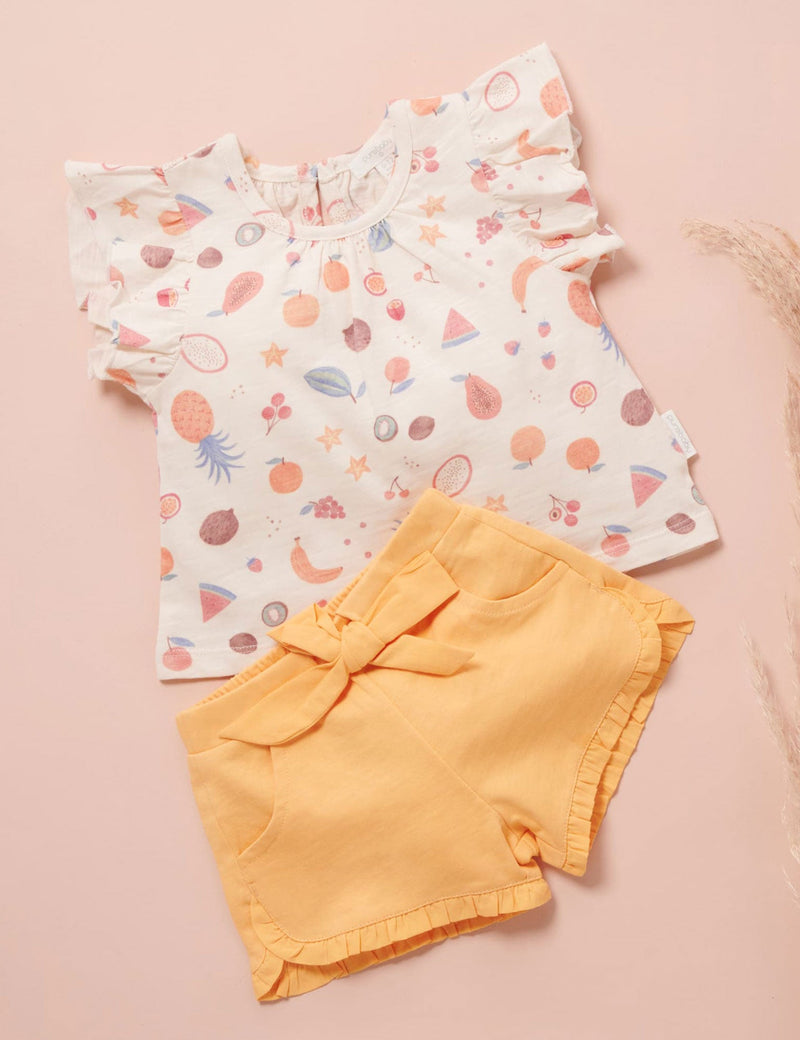 Island top - Tropical Fruits Print