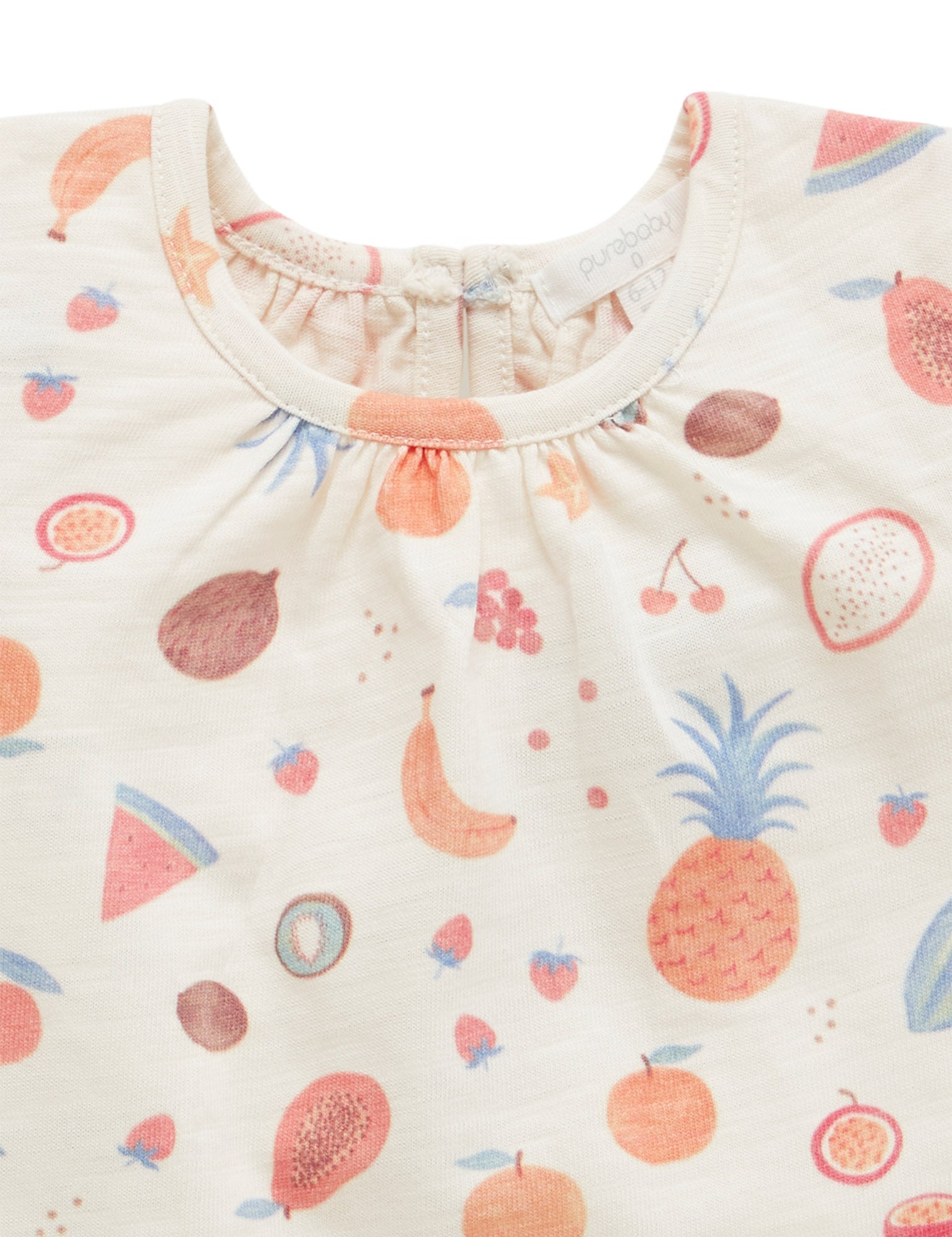 Island top - Tropical Fruits Print