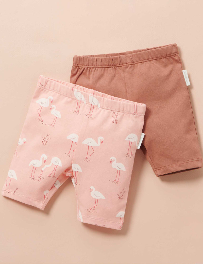 2 Pack Bike Shorts - Gathering Print
