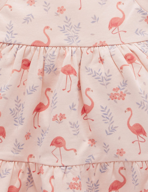 Easy Dress - Flamingo Print
