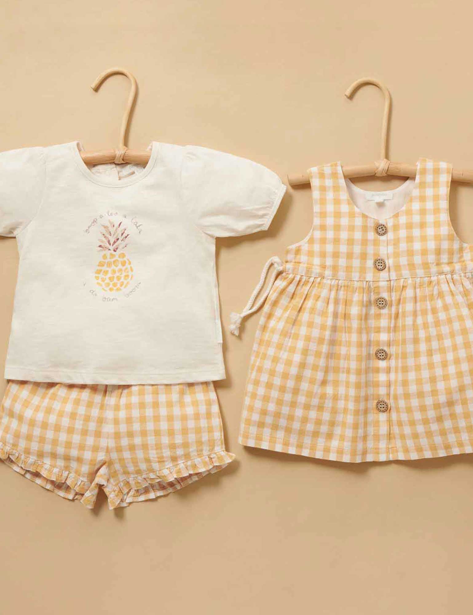 Pineapple Set - Golden Gingham