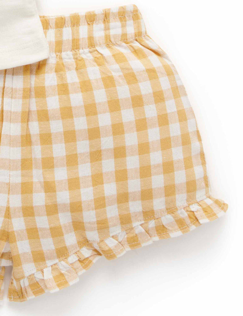 Pineapple Set - Golden Gingham