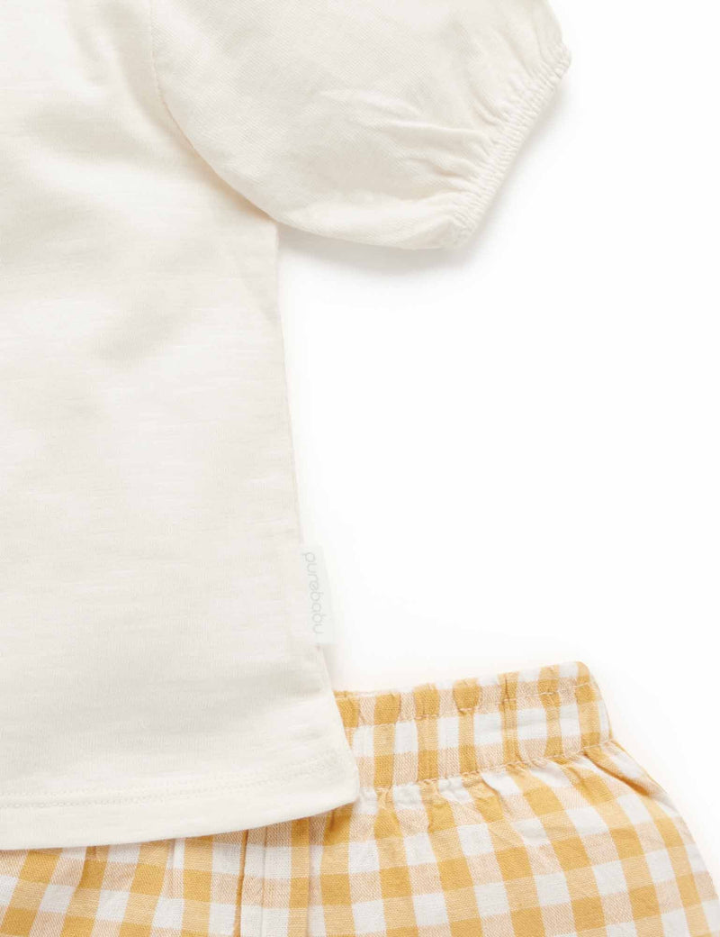 Pineapple Set - Golden Gingham