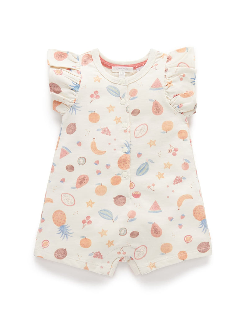 Fruit Salad Onesie - Tropical Fruits Print