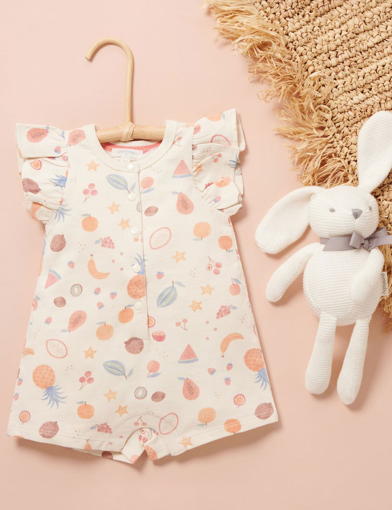 Fruit Salad Onesie - Tropical Fruits Print