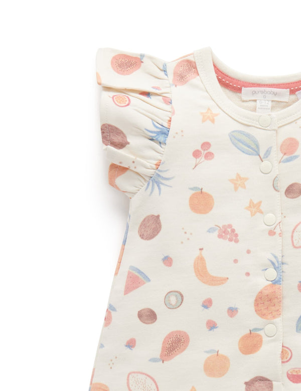 Fruit Salad Onesie - Tropical Fruits Print